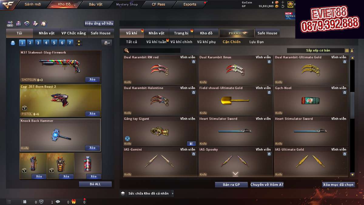 shop acc cf uy tin gia re
